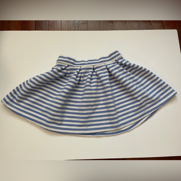 Striped blue and white skirt - unlined - Picture 1 of 4